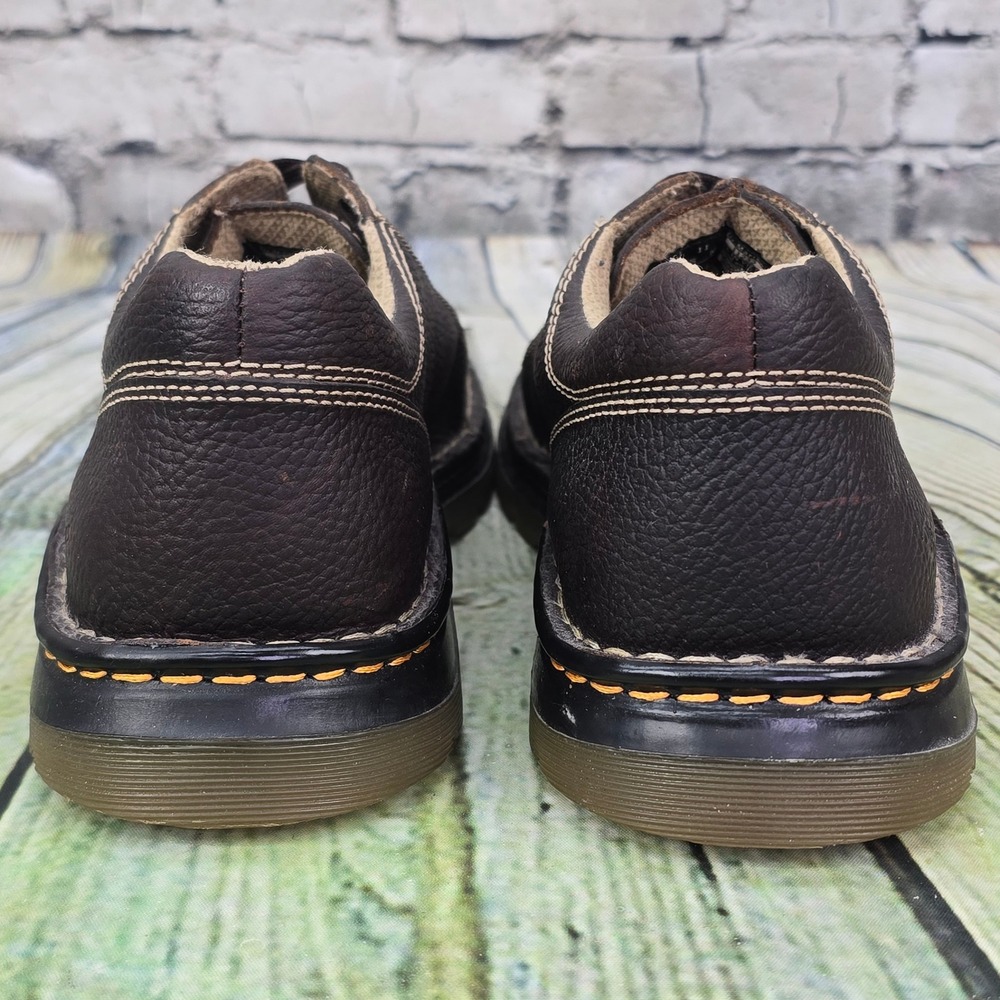 Dr. Martens Zak 3 Eye Butt Seam Oxfords Mens 11 Brown Leather Casual Shoes 11232 - Picture 5 of 9